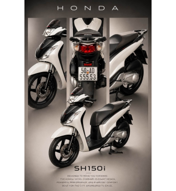 Honda SH 150i Nhập Ý Số Máy 105 BSĐG 5555.3 Chính Chủ