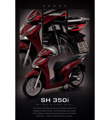 Honda SH 350i ĐKLĐ T11/2021 Máy Thái Bstp 322.78 chính chủ công chứng 1p30s