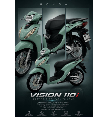 Honda Vision ĐKLĐ T6/2023 Bản Smartkey  Bstp 457.55 chính chủ