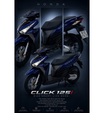 Honda Click 125 From Cũ ĐKLĐ T2/2017 Bstp dễ thương 0.78.39 Chính chủ