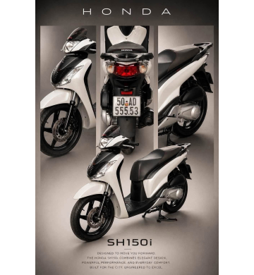 Honda SH 150i Nhập Ý Số Máy 105 BSĐG 5555.3 Chính Chủ
